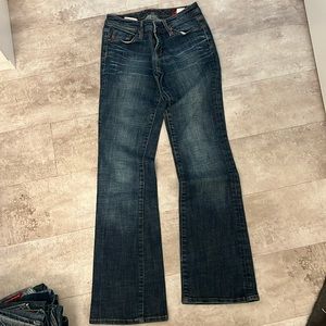Seven7 jeans low rise flare leg